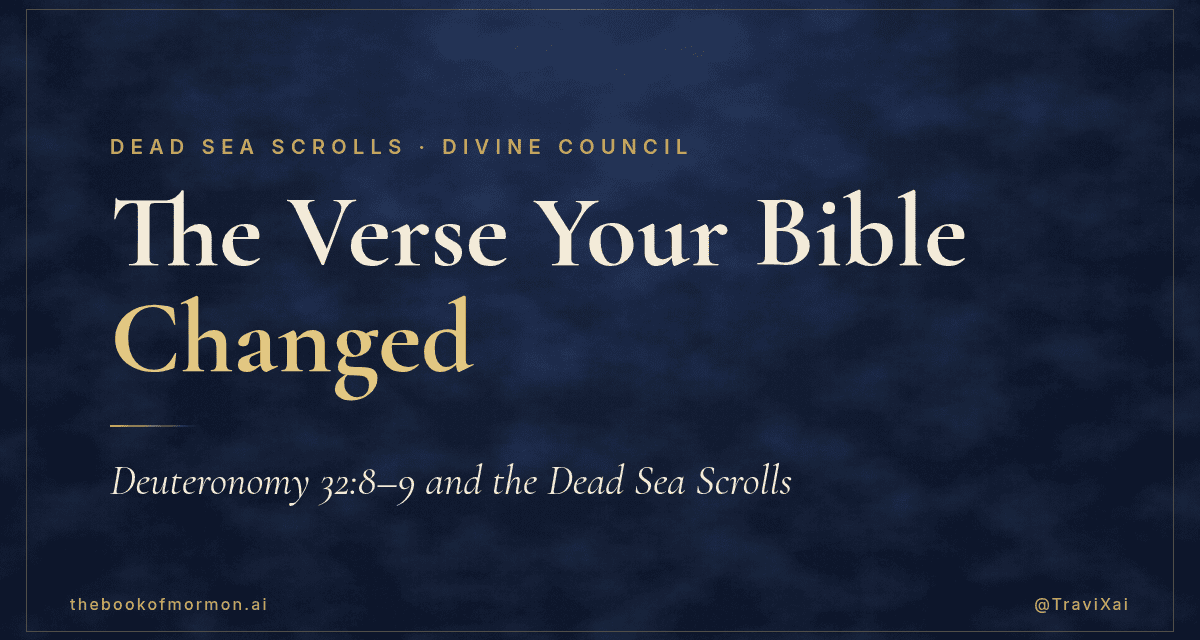 Deuteronomy 32:8-9 and the Dead Sea Scrolls: Monotheism Isn’t in the Old Testament