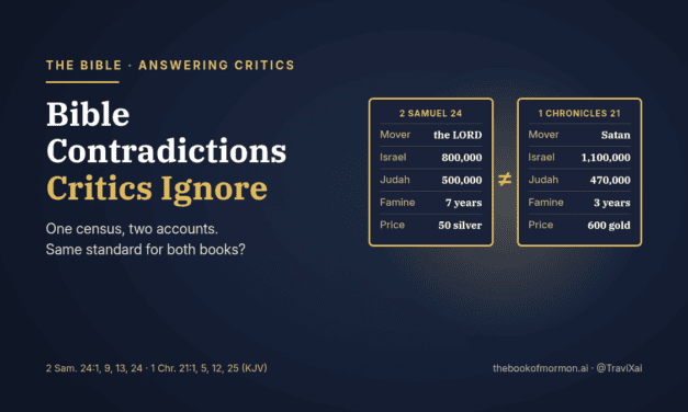 Bible Contradictions Critics Ignore: 2 Samuel 24 vs. 1 Chronicles 21