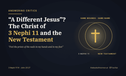 “A Different Jesus”? The Christ of 3 Nephi 11 and the New Testament