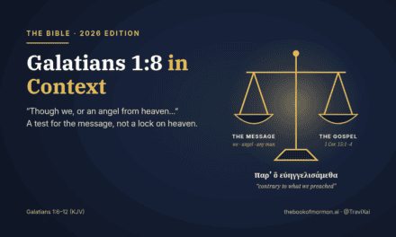 Galatians 1:8 in Context (2026 Edition): A Test for the Message, Not a Lock on Heaven