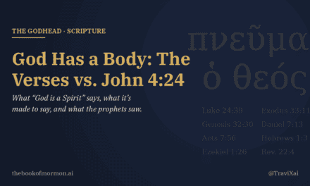 God Has a Body: The Verses vs. John 4:24