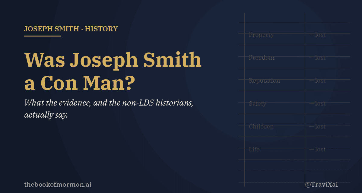 Was Joseph Smith a Con Man? What the Evidence (and Non-LDS Historians) Actually Say
