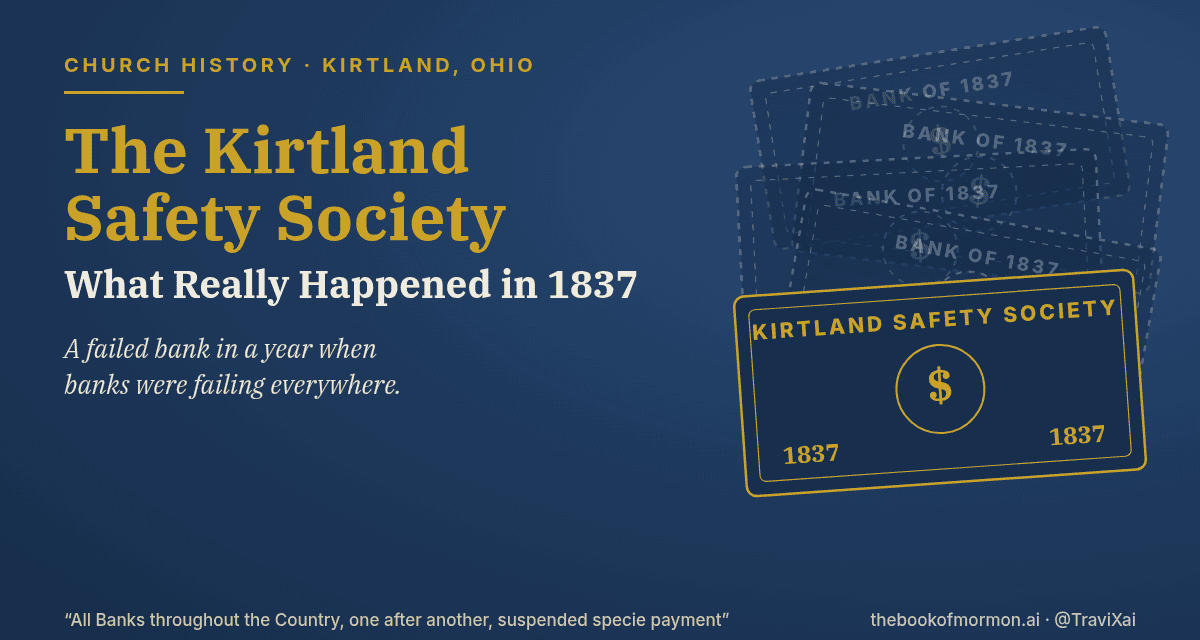The Kirtland Safety Society: What Really Happened in 1837