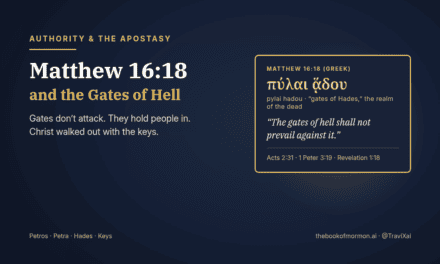 Matthew 16:18 and the Gates of Hell: What the Promise Really Means