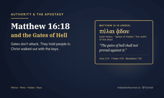 Matthew 16:18 and the Gates of Hell: What the Promise Really Means