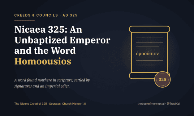 Nicaea 325: An Unbaptized Emperor and the Word ‘Homoousios’