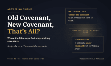 “Old Covenant, New Covenant, That’s All”? Where the Bible Says God Stops Making Covenants