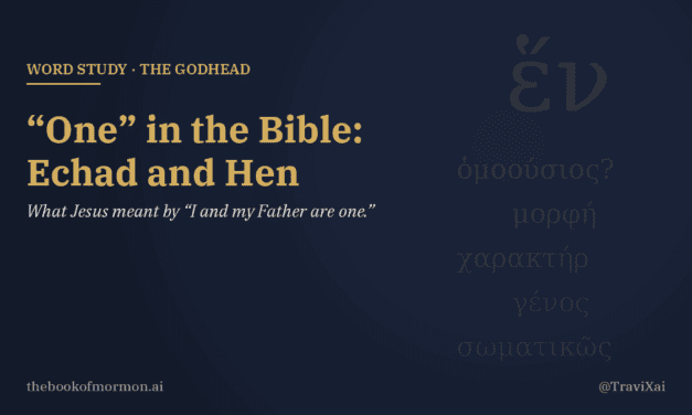 “One” in the Bible: What Jesus Meant When He Said “I and My Father Are One”