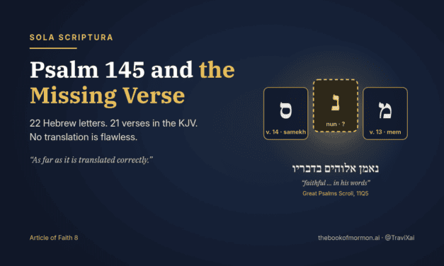 Psalm 145 and the Missing Verse: No Translation Is Flawless