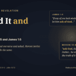 Read It and Ask: Moroni 10:4–5 and James 1:5