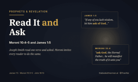 Read It and Ask: Moroni 10:4–5 and James 1:5
