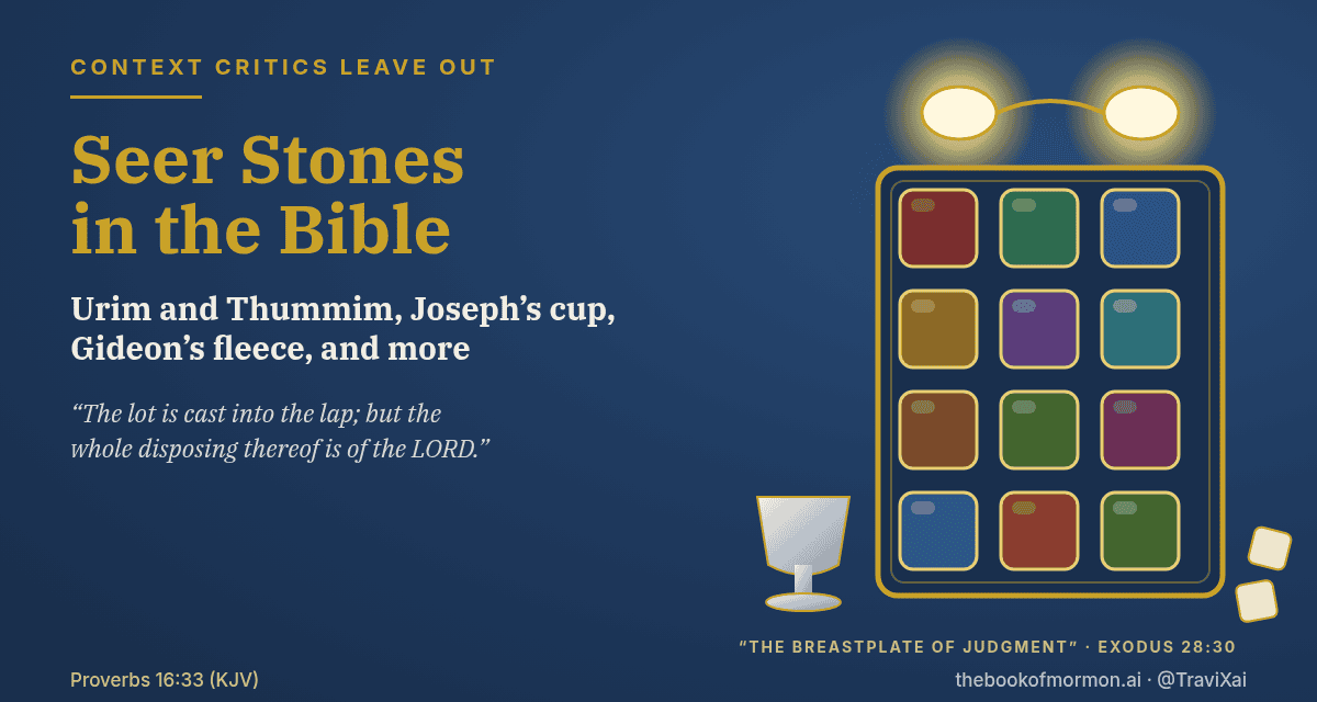 Seer Stones in the Bible: Urim and Thummim, Joseph’s Cup, Gideon’s Fleece