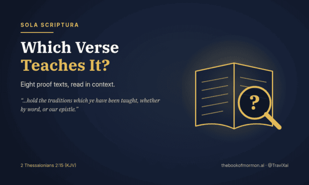 Sola Scriptura: Which Verse Teaches It?