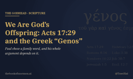 We Are God’s Offspring: Acts 17:29 and the Greek “Genos”