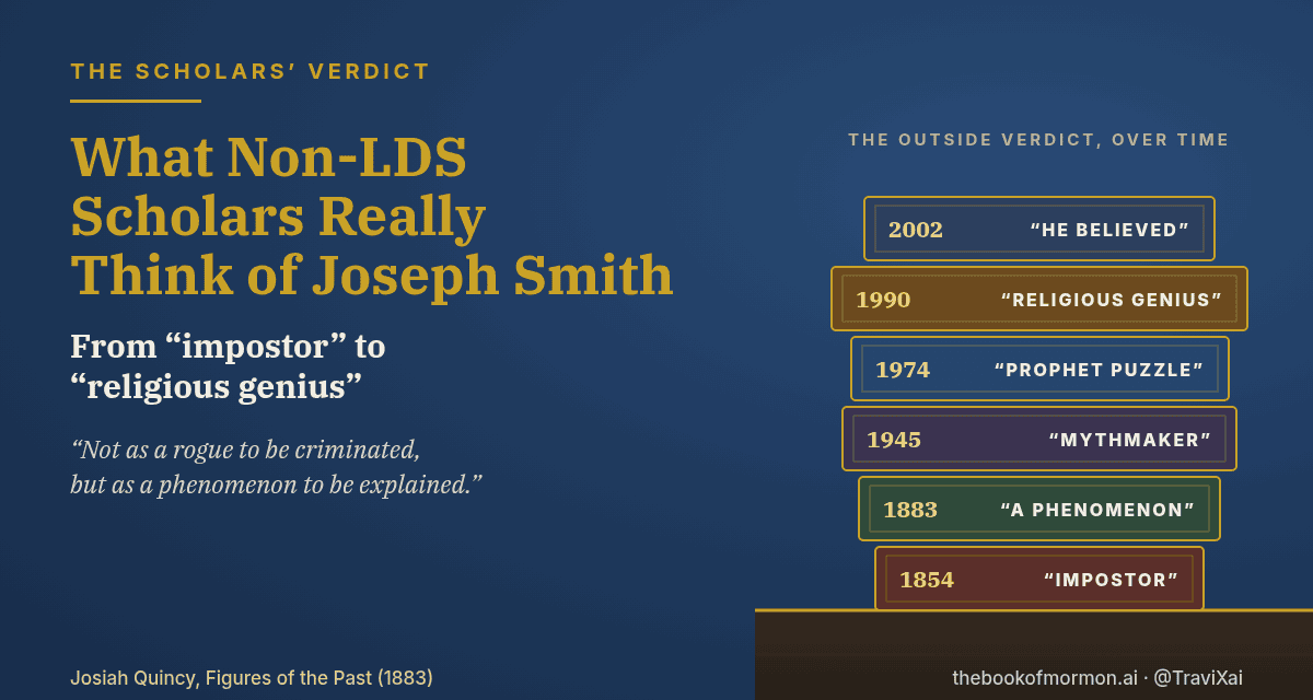 What Non-LDS Scholars Really Think of Joseph Smith: From “Impostor” to “Religious Genius”