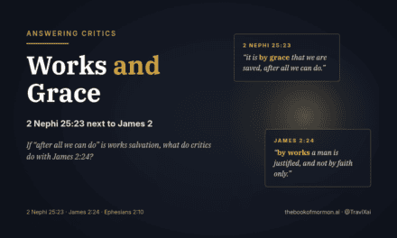 Works and Grace: 2 Nephi 25:23 Next to James 2
