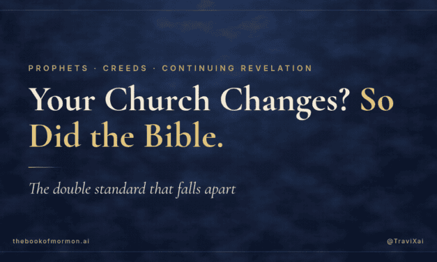 “Your Church Changes”… So Does the Bible. The Double Standard That Falls Apart