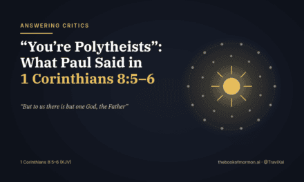 “You’re Polytheists”: What Paul Said in 1 Corinthians 8:5–6