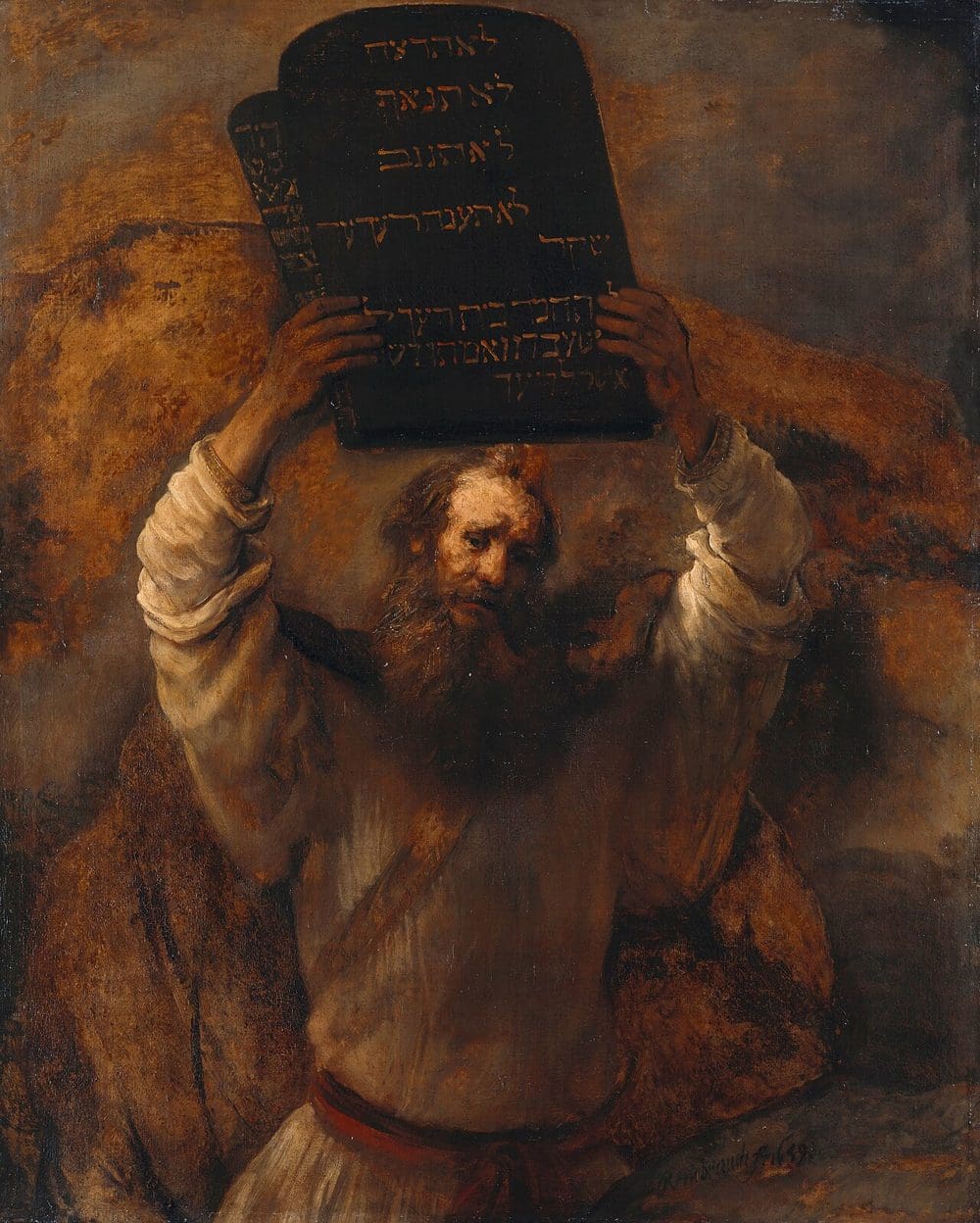 Rembrandt, Moses with the Ten Commandments, 1659